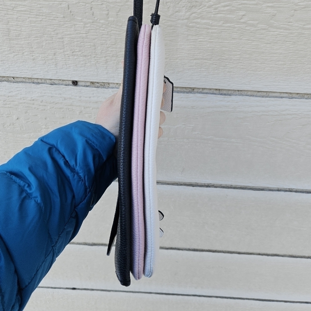 Coach Triple Crossbody in Colorblock black white pink - Picture 4 of 16